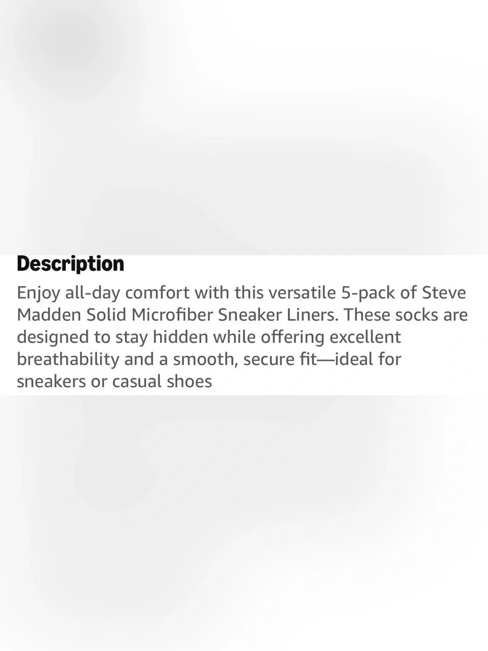 3 Pair Steve Madden No-Show Liner Socks in Black and Nude